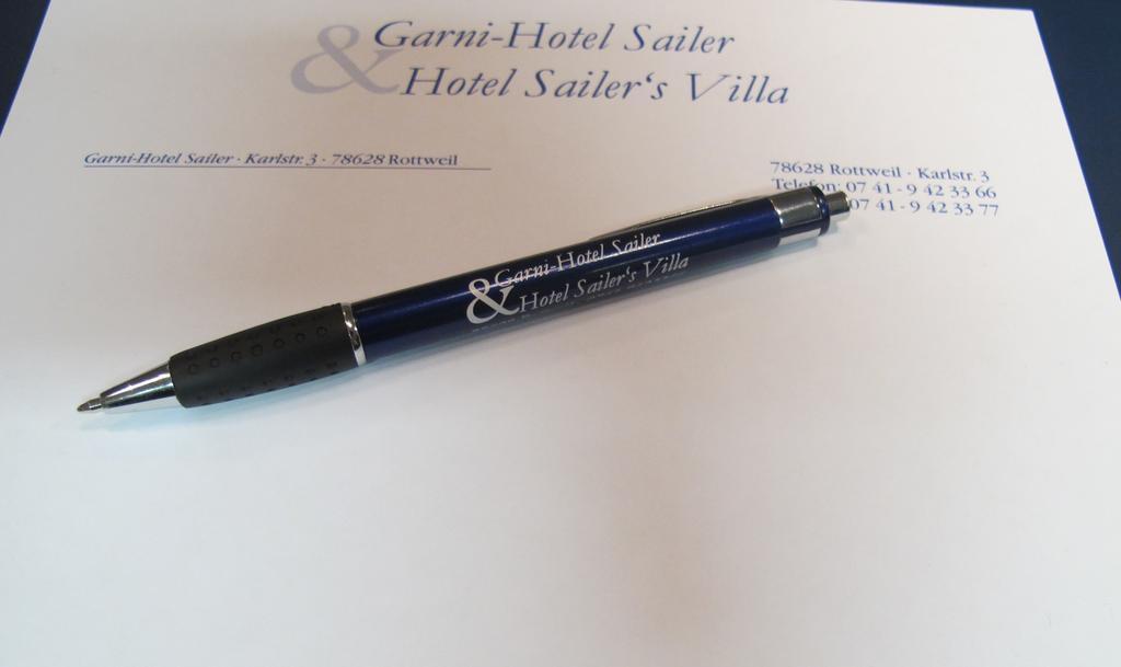 Garni-Hotel Sailer & Hotel Sailer'S Villa Rottweil Bagian luar foto